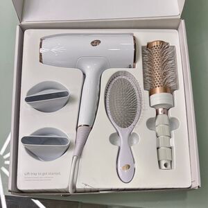 T3 AireLuxe White and Gold Hair Dryer Set